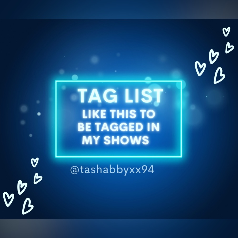 Like this listing to be tagged in my shows